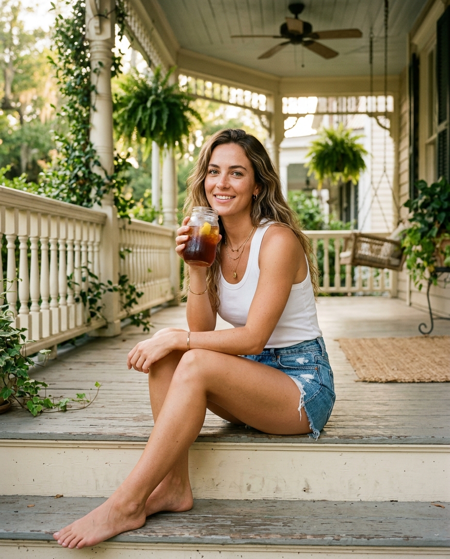 Charlie on the porch